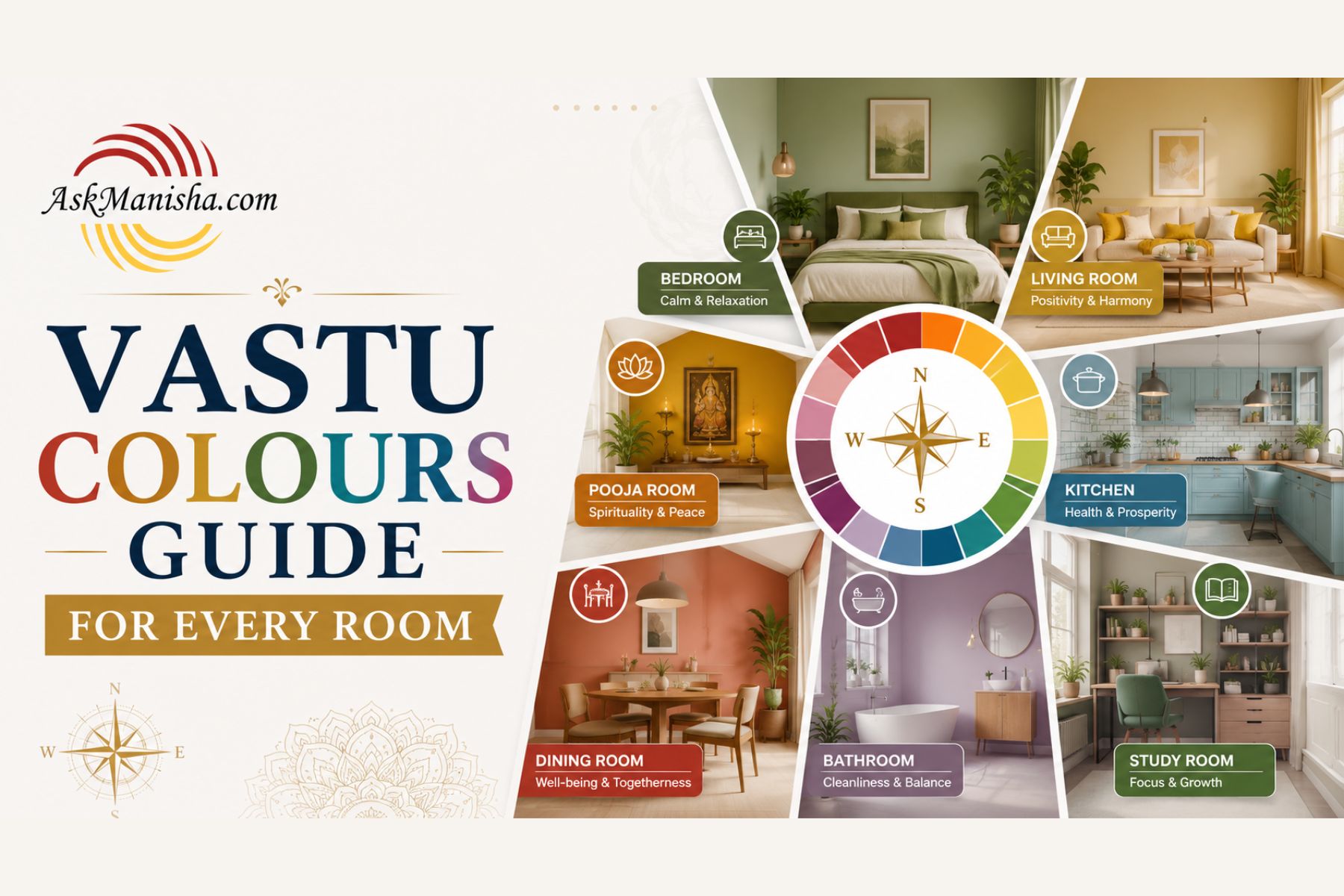 Vastu Colours for Home: Best Colour Choices for Every Room to Attract Positivity and Prosperity